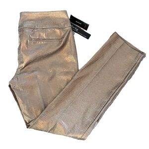 Alfani | Tummy Control Crackle Foil Snake Print Pants
